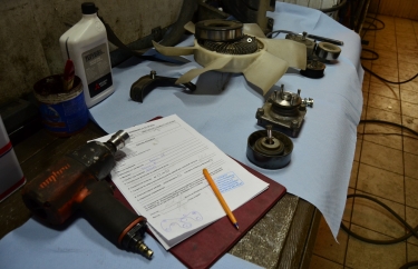 Снятие навесного оборудования.